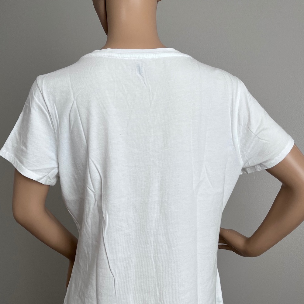 Tommy Hilfiger Women’s White Short Sleeve T-Shirt size L - Picture 4 of 8
